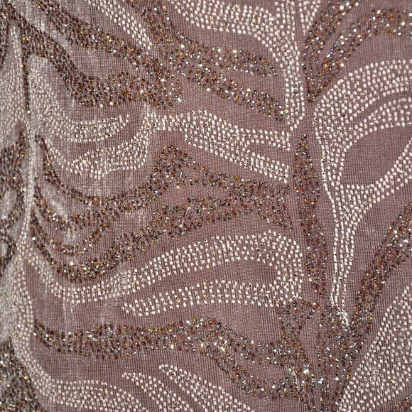 Vintage Jessica Howard Fawn Beaded Mother of the Bride Gown & Jacket Size 6 - Picture 5 of 9